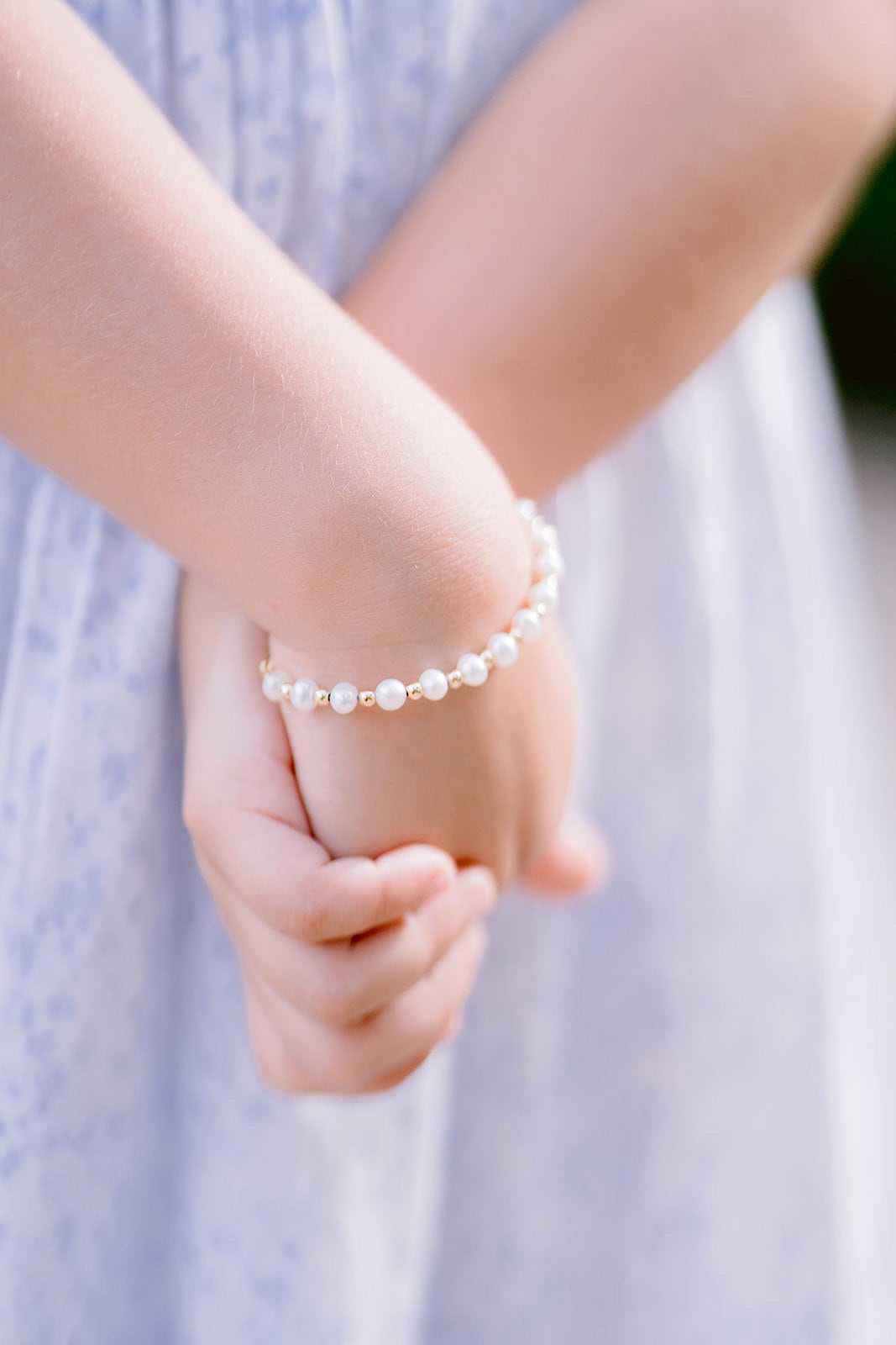 Girl's Emelina Bracelet - Semi-Round Pearl