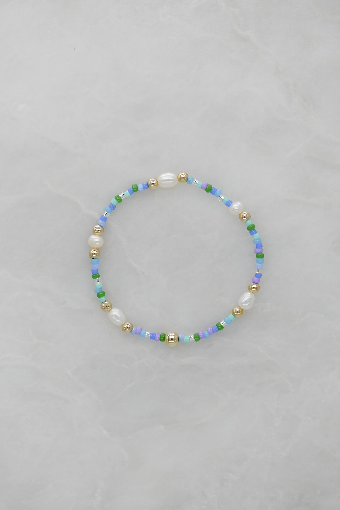 The Confetti Bracelet in Sea Glass