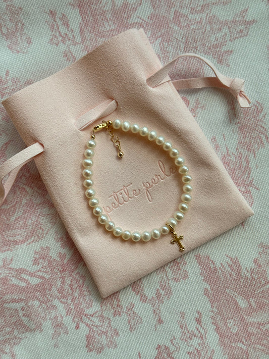 Girl's Signature Round Pearl Bracelet