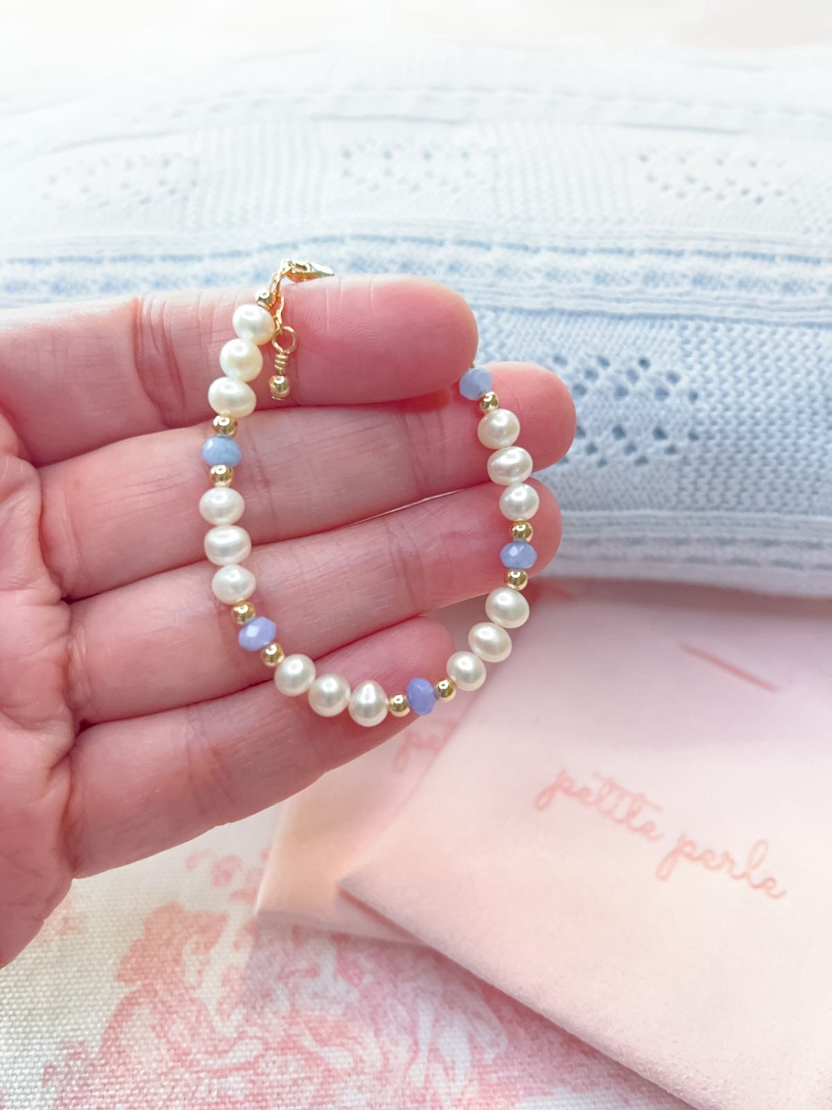 Girl's Gemstone Collection in Periwinkle Agate