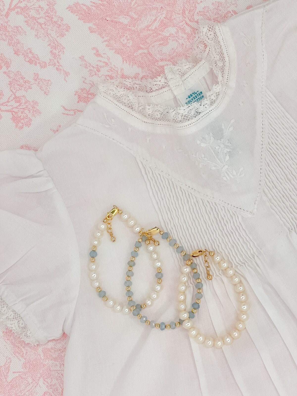 Girl's Gemstone Collection in Powder Blue Agate