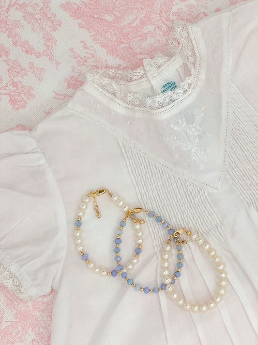 Girl's Gemstone Collection in Periwinkle Agate
