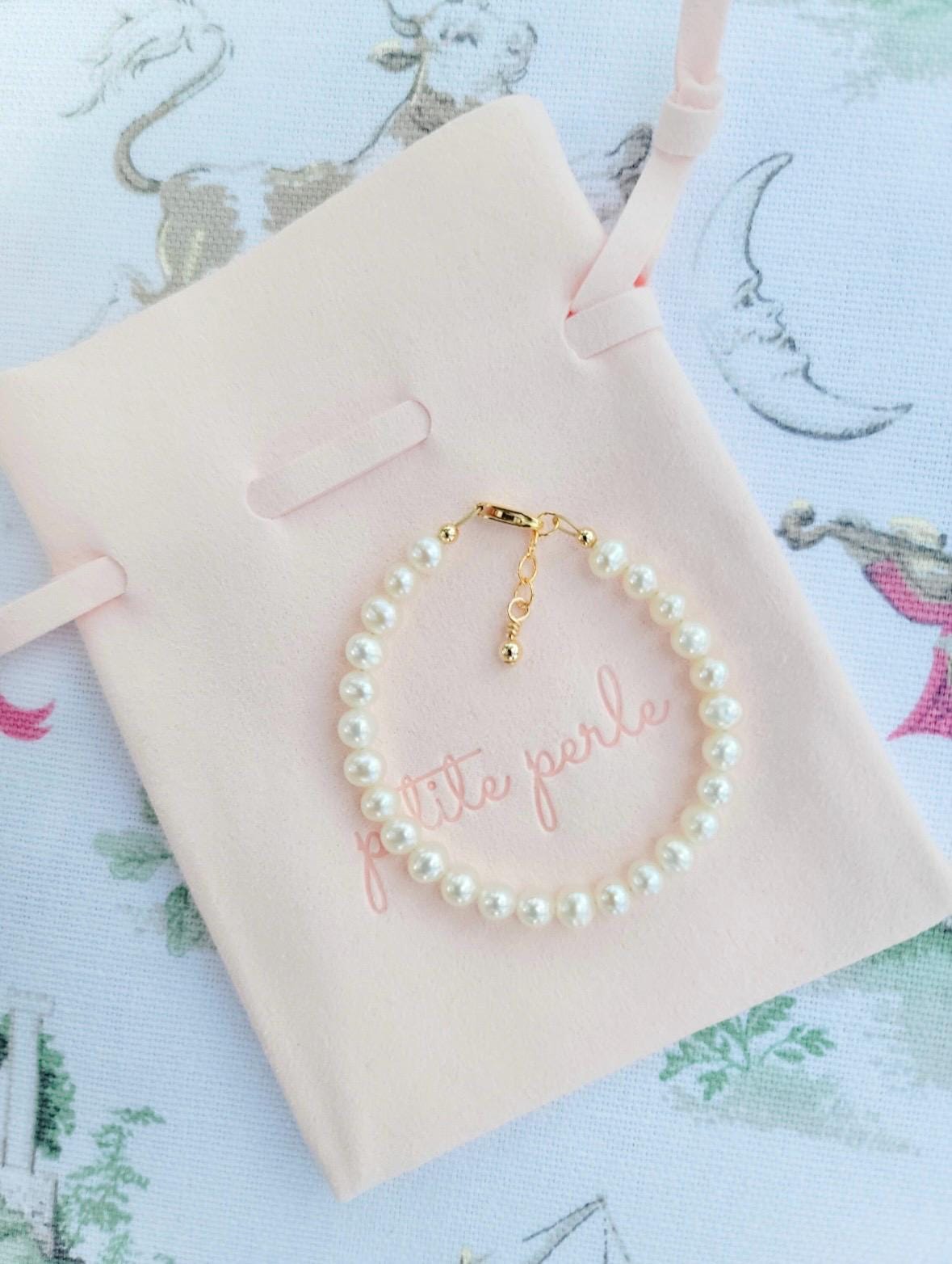 Girl's Mini Genuine Pearl Bracelet