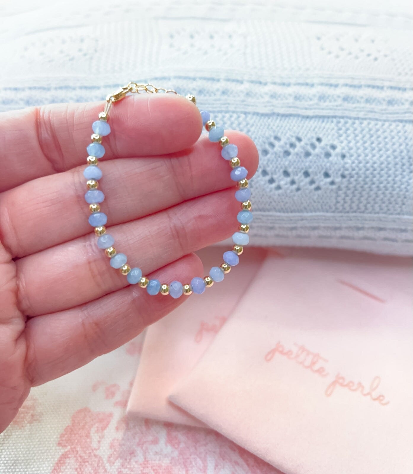 Girl's Gemstone Collection in Periwinkle Agate