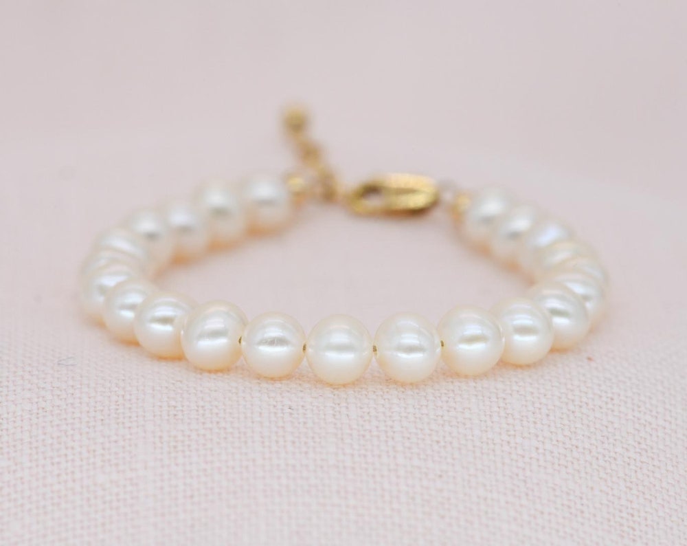Girl's Signature Round Pearl Bracelet
