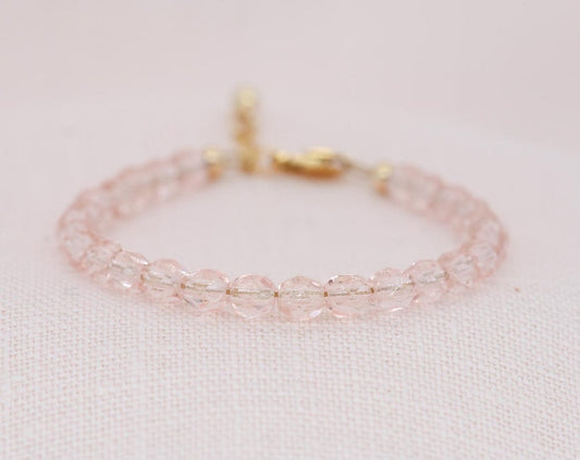 Girl's Blush Bead Bracelet